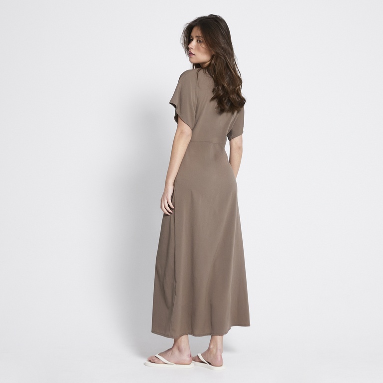 V-neck crepe dress "Selena"